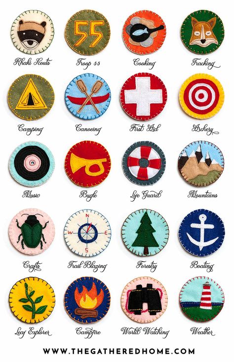 Diy Felt Ornaments, Wes Anderson Inspired, Glam Christmas Tree, Badge Ideas, Scout Badges, Holiday Home Tour, Moonrise Kingdom, Glam Christmas, Camp Vibes