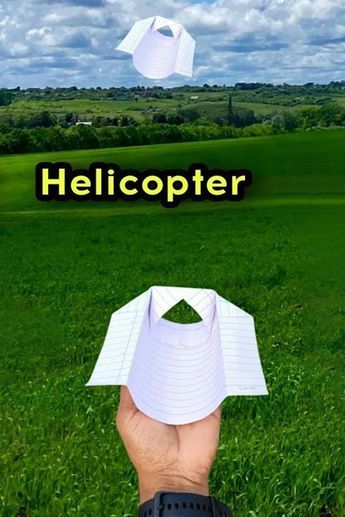 It is a flying paper helicopter plane-making video tutorial. It is a cool design paper airplane that can fly fast and far. In this video, I am showing how to make the best and most beautiful helicopter airplane with color paper. #toyplane #helicopter #paperhelicopter How To Make A Paper Helicopter, Flying Paper Plane, Paper Helicopter, Best Paper Airplane, Best Paper Plane, Toy Helicopter, Plane Crafts, Flying Paper, Origami Toys