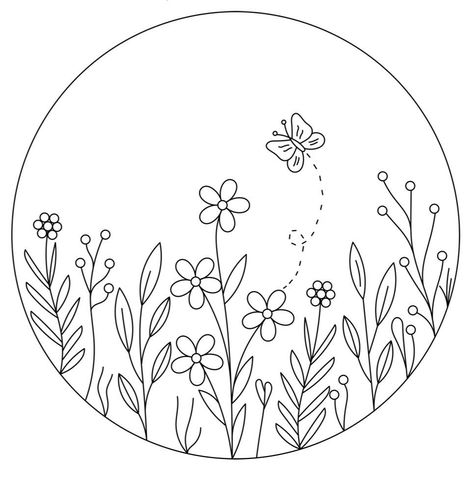 2 Embroidery Floral Pattern Pdf Botanical Print Chamomile 615 Embroidery Flowers Pattern Templates, Candlewicking Embroidery, Free Embroidery Patterns Machine, Cushion Embroidery, Embroidery Hoop Crafts, Machine Quilting Designs, Embroidery Template, Hand Embroidery Patterns Flowers, Floral Embroidery Patterns