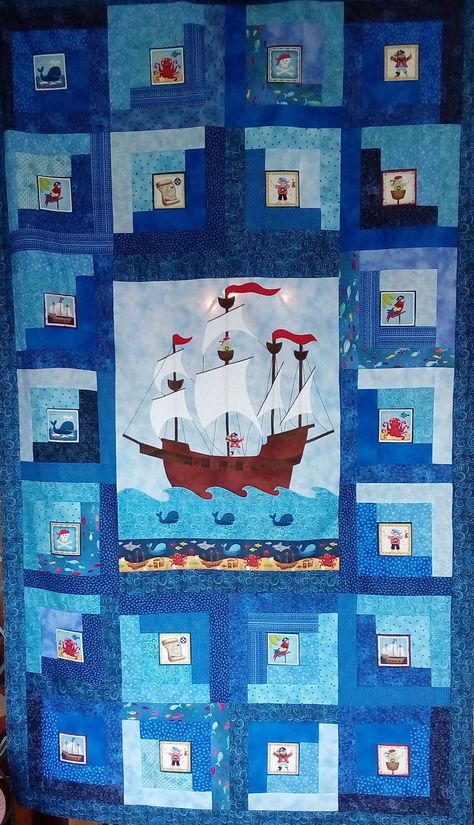 Excited to share the latest addition to my #etsy shop: Pirate Ship Quilt step-by-step PDF Pattern https://etsy.me/3Jie8Bp StitchandPatchCarol.etsy.com#piratequiltpdf #boysquiltpattern #pirateshipquilt #kidsquiltpattern #pirateplaymat #singlebedboyquilt #shipahoypirates Ship Quilt, Pirate Bedding, Pirate Quilt, Birthday Embroidery, Cabin Quilt, Childrens Quilts, Log Cabin Quilt, Boy Quilts, Pattern Steps