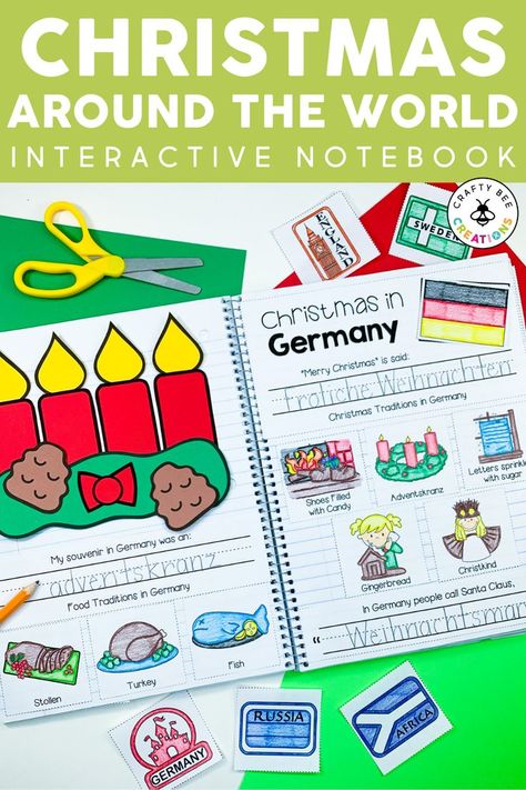 Christmas Traditions In Germany, Christmas Holiday Traditions, Germany For Kids, Passports For Kids, Christmas In Germany, Teaching Holidays, Christmas Around The World, Preschool Christmas Crafts, The Crafts