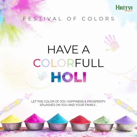 Happy Holi from Hritvi Wellness! We hope this festival of colors brings you joy, peace, and good health. May the vibrant colors symbolize new beginnings and wash away any negativity. Here's how you can celebrate Holi safely and with care: Use natural and herbal colors whenever possible. Stay hydrated and play responsibly. Apply coconut oil or ghee to your skin to protect it from harsh colors. We wish you a Happy and Colorful Holi! #Holi #FestivalOfColors #HritviWellness #Bengaluru #Ind... Holla Mohalla Wishes, Holi Wishing Post, Happy Holi Creative Post, Holi Motion Graphics, Holi Graphics, Holi Wishes Creative, Happy Holi Post, Happy Holi Creative, Holi Posters