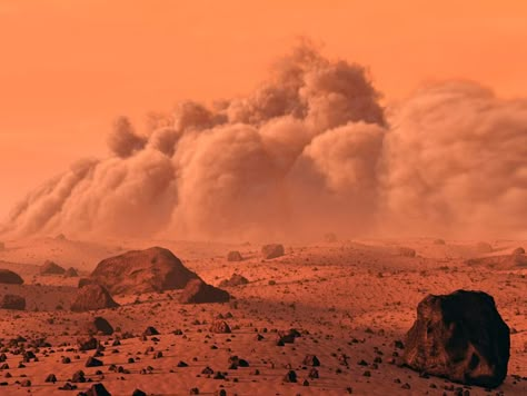 Dust Storms on Mars May Sparkle and Glow at Night | Smart News | Smithsonian Magazine Dust Storm Aesthetic, Mars Aesthetic Planet, Mars Planet Aesthetic, Galactic Cowboy, Astro Dust, Mars Surface, Planets Design, Sand Storm, Desert Planet