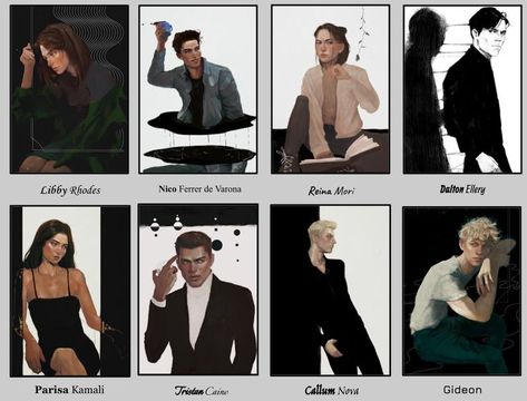 *none of the art is mine* I put this together as a reference on how the characters look while i'm reading the book. I hope you find it useful! The Atlas Six, Atlas Book, Fantasy Romance Books, Character Board, Sarah J Maas Books, The Atlas, Ya Books, Books Young Adult, Fantasy Romance