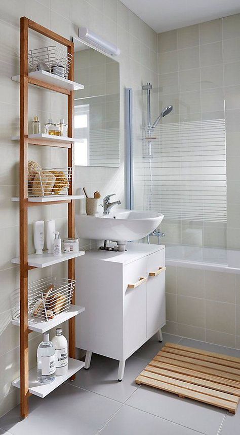 Bathroom Closet Organization Ideas, Design Interior Baie, Bathroom Storage Hacks, Bathroom Closet Organization, Closet Organization Ideas, Interior Design Per La Casa, Small Bathroom Ideas On A Budget, Bathroom Decor Apartment, Small Bathroom Ideas Modern