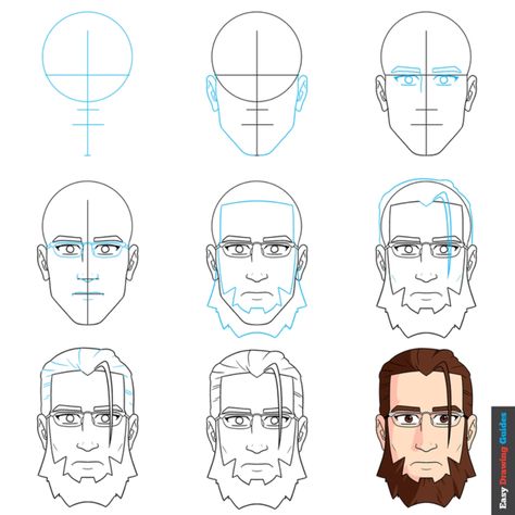 How to Draw an Anime Beard and Facial Hair Boy Hair Drawing, Learn To Draw Anime, Beard Drawing, Vampire Drawings, Easy Drawing Steps, Hair Illustration, Cartoon Style Drawing, Drawing Hair, Human Anatomy Drawing