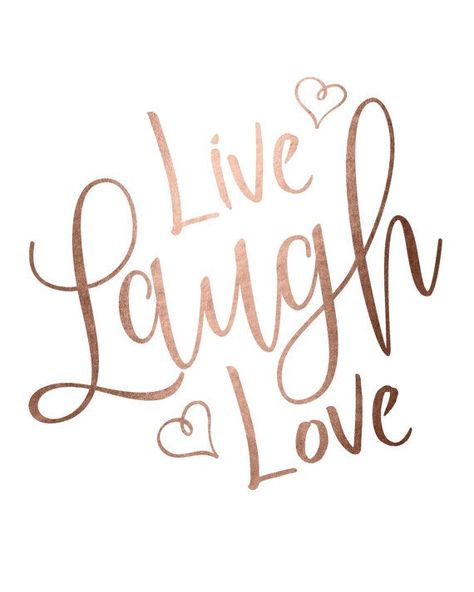 Rose gold foil print printable wall art LIVE LAUGH LOVE Gold Quotes, Rose Gold Print, Art Live, Printable Inspirational Quotes, Wallpaper Tumblr, Love Print, Gold Foil Print, Printable Quotes, Live Laugh Love