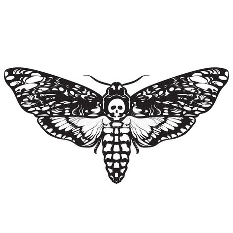 Deathshead Moth Tattoo Design, Deathhead Moth Drawing, Black And White T Shirt Design, Deathhead Moth Tattoo, Hawk Moth Tattoo, Deaths Head Moth Tattoo, Skull Moth Tattoo, Moth With Skull, Deathhead Moth