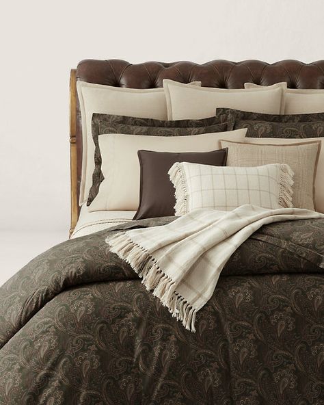 Heritage Paisley Duvet Cover | Ralph Lauren Ralph Lauren Plaid Bedding, Ralph Lauren Bedroom, Paisley Comforter, Paisley Duvet, Ralph Lauren Bedding, Plaid Throw Blanket, Duvet Bedding, King Duvet, Ralph Lauren Home