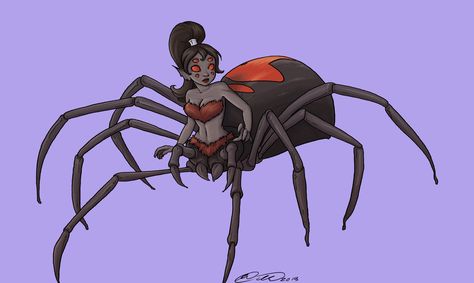 spider girl | Day 06- Spider Girl by jillybean200x on DeviantArt Spider Oc Girl, Spider Person Hybrid, Drawtober 2022, Spider Hybrid, Glass Wing Butterfly, Spider Creature, Fictional Species, Spider Oc, Wing Butterfly