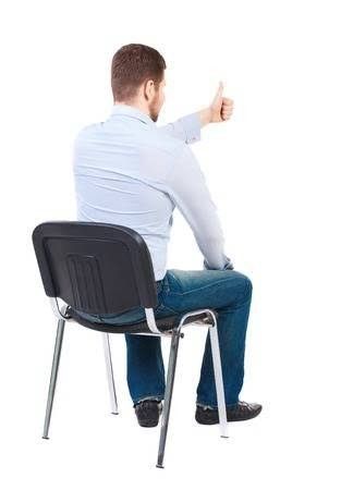 Man Sitting On Chair, Render People, Man Sitting, Easy Learning, People Sitting, Female Girl, Back View, Black Business, Girl Hair