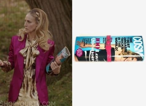 And Just Like That: Season 2 Episode 5 Carrie's Blue "Cosmopolitan Magazine" Clutch Check more at https://www.shopyourtv.com/and-just-like-that-season-2-episode-5-carries-blue-cosmopolitan-magazine-clutch/ Magazine Clutch, Cosmopolitan Magazine, And Just Like That, Carrie Bradshaw, Episode 5, Cosmopolitan, Carry On, Magazine, Give It To Me