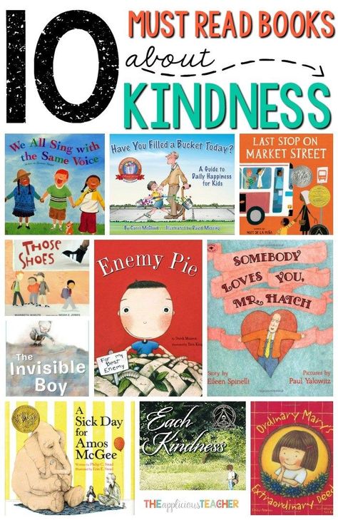 10 Must Read Books about Kindness for the Classroom- Love all the book suggestions in this post! Could use around Valentine's Day or for the beginning of the year. Books About Kindness, Kindness Activities, World Kindness Day, Mentor Texts, Favorite Picture, Character Education, Book Suggestions, Social Emotional Learning, Picture Books