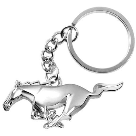 Ford Mustang Accessories, Mustang Accessories, Classic Cars Birthday Party, Just Married Car, Car Accessories For Girls, Ford Accessories, Mustang Cars, Chrome Metal, Metal Keychain