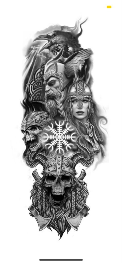 Viking King Tattoo, Saxon Warrior Tattoo, Norse Mythology Leg Sleeve, Thor Tattoo Design Norse Mythology, Viking Tattoo Back Piece, Viking Leg Sleeve Tattoo Men, Norse Pagan Tattoo For Men, Nordic Gods Tattoo, Valkyrie Tattoo Design Norse Mythology