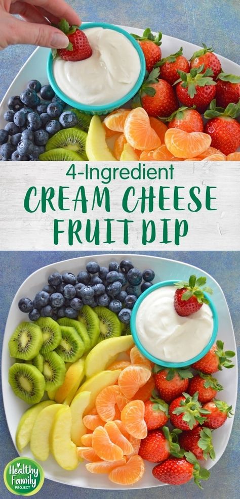 Cream Cheese Fruit Dip Fruit Dip With Greek Yogurt, Greek Yogurt Fruit Dip, Dip With Greek Yogurt, Healthy Fruit Dip, Yogurt Fruit Dip, Healthy Cream Cheese, Easy Fruit Dip, Cream Cheese Fruit Dip, Sugar Free Fruits