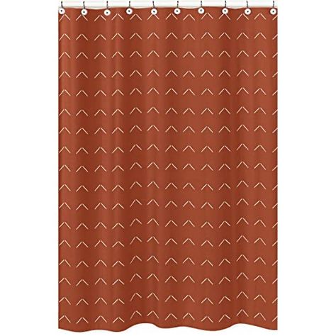 Easy Bathroom Makeover, Ivory Curtains, Orange Diamond, Boho Arrow, Shower Hooks, Master Room, Shabby Chic Bathroom, Sweet Jojo Designs, Nursery Bedding Sets