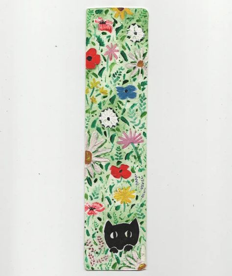 My first bookmark for the #bookmarkproject this year. This bookmark is of a cat hiding in a wildflower meadow. I used watercolour paints, posca pens and acrylic paints to make this piece. I don't use acrylics much but I enjoyed using them to add texture to the painting. --- The bookmark auction is in a months time and there's lots of bookmarks sent in by authors, illustrators, artists, well known celebrities and more! All the profits go to charity and you get a wonder bookmark if you win a b... Posca Pens, Wildflower Meadow, Cat Hiding, Acrylic Paints, Watercolour Painting, A Cat, Authors, Wild Flowers, This Year