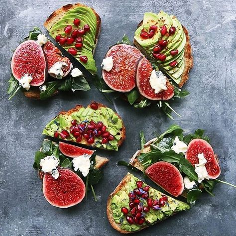 This Avocado and Fig Toast recipe is featured in the Avocado Toast along with many more Fig Toast, Toast Toppers, Vegetarian Sandwich, Avocado Recipes, Toast Recipes, Food Platters, Oct 11, Cafe Food, High Tea