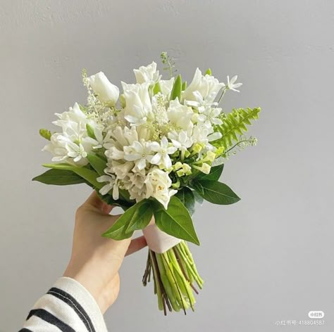 Mini Bride Bouquet, Small Bridal Bouquet Summer, Small White Bridesmaid Bouquet, Small Hand Bouquet, Petite Bridal Bouquet, Small White Bouquet, Lily Of The Valley Bridal Bouquet, Wax Flower Bouquet, Spray Roses Bouquet