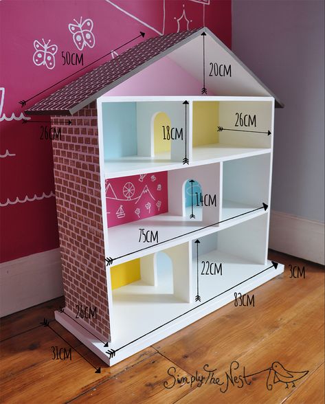 Homemade Barbie House, Diy Dolls House, Barbie House Furniture, Diy Barbie House, Girls Dollhouse, Doll Furniture Diy, Diy Barbie Furniture, Doll House Plans, Barbie Doll House