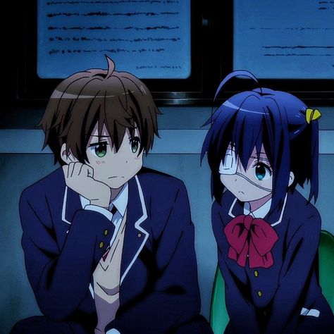 Rikka And Yuuta, Dark Red Wallpaper, Anime Monochrome, Red Wallpaper, Matching Profile Pictures, Anime Artwork, Matching Pfp, Cat Pics, Matching Icons