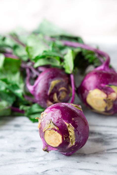 What Is Kohlrabi? — Vegetable Intelligence Roasted Kohlrabi, Kohlrabi Slaw, Chunky Vegetable Soup, Bistro Salad, Kohlrabi Recipes, Lettuce Salad Recipes, Cream Of Broccoli, Broccoli Stems, Pureed Soup