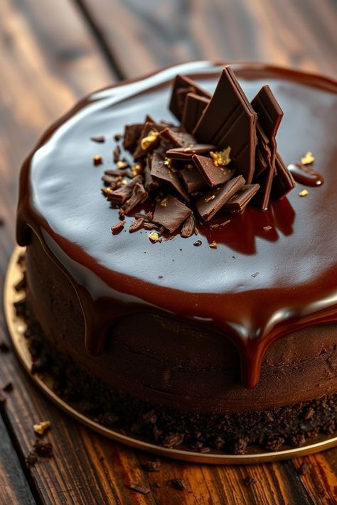 Indulge in a rich, moist chocolate cake with glossy frosting—the ultimate treat for every chocoholic’s dream. #ChocolateCake #Baking Perfect Chocolate Cake, Amazing Chocolate Cake Recipe, Frosting Tips, Fall Comfort Food, Winter Comfort Food, Baking Basics, Best Chocolate Cake, Moist Chocolate Cake, Dessert Ingredients