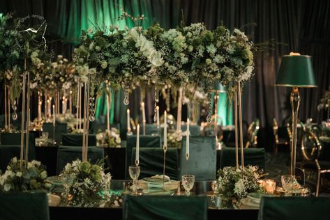 Emerald City Wedding, Emerald City Party, City Wedding Reception, Wicked Party, City Party, Green Quince, Birthday Planning, Wedding Tables, Emerald City