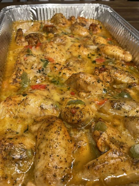 Smoother Chicken, Baked Turkey Wings, Smothered Chicken, Turkey Wings, Baked Turkey, Soul Food, Chicken Wings, Chicken Recipes, Cooking Recipes