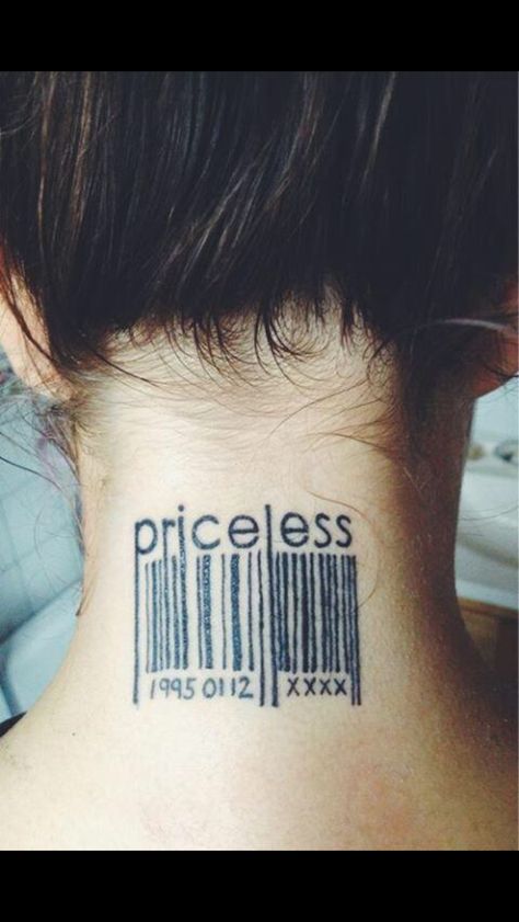 Bar code Bar Code Tattoo, Code Tattoo, Small Tats, Cute Tats, Red Ink Tattoos, Tattoo Design Book, Bar Code, Female Tattoo, Star Tattoos