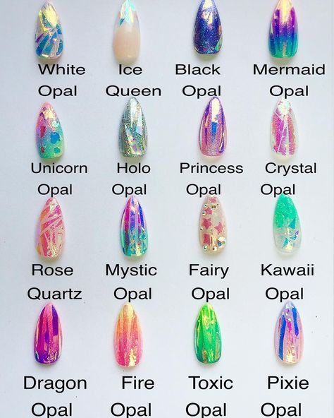 Nails - Nagel Opal Nails, Unicorn Nails, Kandy, Holographic Nails, Nail Art Inspiration, Fancy Nails, Nail Shapes, Nail Polishes, Gorgeous Nails