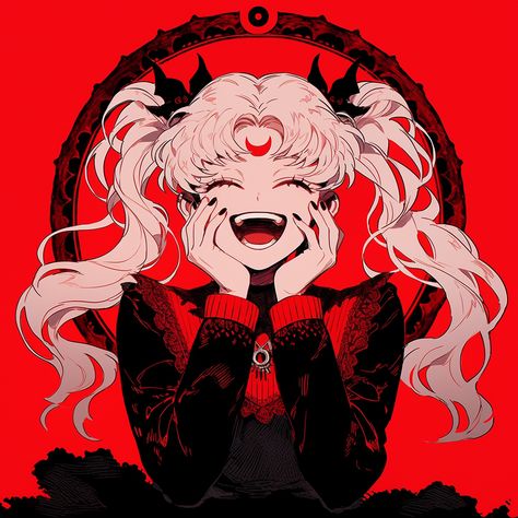 Spooky Anime Pfp, Spooky Pfp Aesthetic, Spooky Anime, Halloween Profile, Halloween Profile Pics, Red And Black Aesthetic, Icon Pfp Anime, Red Pfp, Sailor Moon Inspired