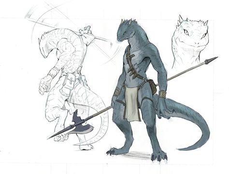 Lizard man by koutanagamori Manama, Monster Design, Creature Concept Art, 판타지 아트, Creature Concept, Art Anime, Character Creation, Dnd Characters, Creature Design