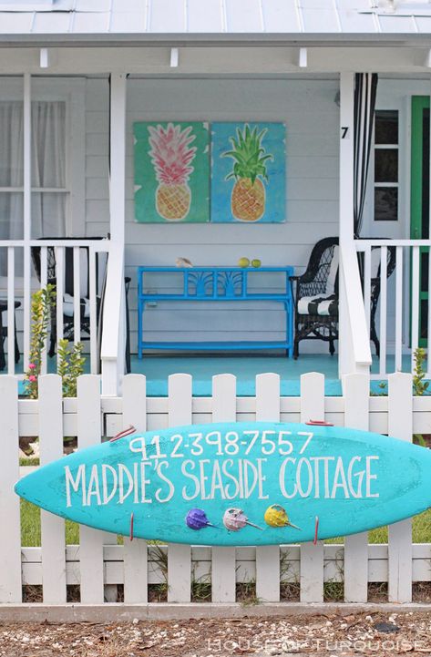 Jane Coslick, Coastal Living Magazine, House Of Turquoise, Beachy Decor, Seaside Cottage, Beach Shack, Beach Cottage Decor, Tybee Island, Beach House Interior