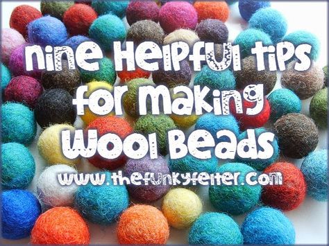 Felt Ball Crafts, Felted Wool Balls, Felted Balls, Felt Wool Ball, Felted Jewelry, Felted Soap, Diy Wool, Felted Wool Crafts, Felt Beads