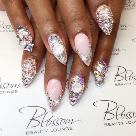 New Years Nails on Fleek Cammy at @blossombeautylounge just DID THAT! My New Years nails are everything! She is hands down the best nail tech and the most creative #blossombeautylounge #3dnails #nailsonfleek Hot Nail Designs, Crazy Nail Art, New Years Nails, Nails Pretty, Crazy Nails, The Sentence, Nail Tattoo, Almond Nail, Nails Tips