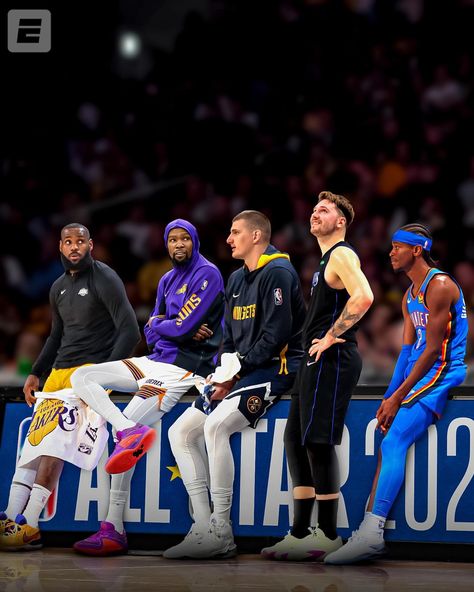 THE 2024 WESTERN CONFERENCE NBA ALL-STAR STARTERS 🤩 | Instagram Justin Matthews, Poncho Men, All Nba Teams, Basketball Photography, Nba Pictures, Nba Stars, School Yard, Western Conference, January 25