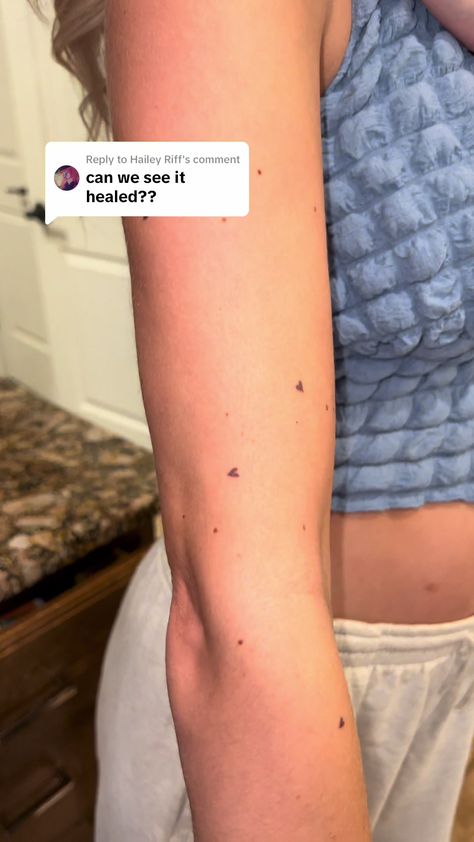 Replying to @Hailey Riff healed hearts🤎 #tattoo #browntattooink #freckletattoos #hearttattoo #frecklecoverup #hearts #tinytattoos #tattooideas #tattooideasforgirls #girlytattoo #daintytats #tat #tattooartist #tattooideas Freckle Heart Tattoo Arm, Love Tiny Tattoo, Heart Tattoo Freckle, Tiny Heart Freckle Tattoo, Brown Heart Freckle Tattoo, Brown Freckle Tattoo, Small Brown Tattoo, Heart Freckle Tattoo Arm, Brown Heart Tattoo