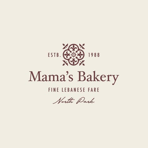 Lebanese Restaurant, Sweet Logo, Vintage Bakery, Logo Branding Design, Branding Portfolio, Bakery Branding, Logo Creator, Food Logo Design, Restaurant Logo