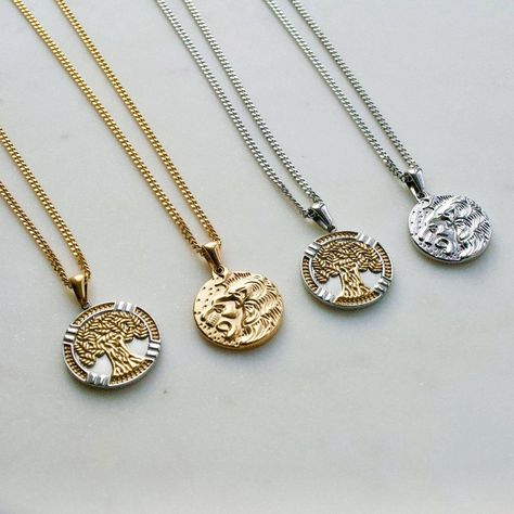 Mens Silver Pendants, Men's Necklaces, Necklace Christian, Mens Necklace Pendant, Christian Necklace, Viking Necklace, Necklaces Gold, Mens Jewelry Necklace, Lion Of Judah