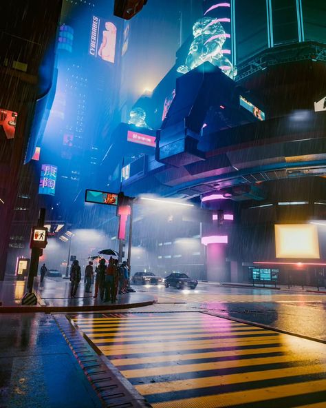 Pics from video game, Cyberpunk 2077 Cyberpunk Real Life, Video Games Aesthetic, Lucyna Kushinada, Cyberpunk Dystopia, Cyberpunk Game, Dystopian Art, City View Night, Cyberpunk Games, Detective Game