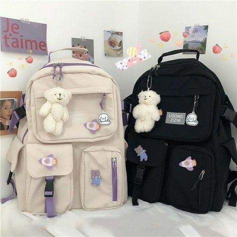 Backpack Japanese, Cute School Bags, Cute Stationary School Supplies, Stylish School Bags, Kawaii Bag, Kawaii Bags, Kawaii Backpack, Cute Backpack, Stationary School