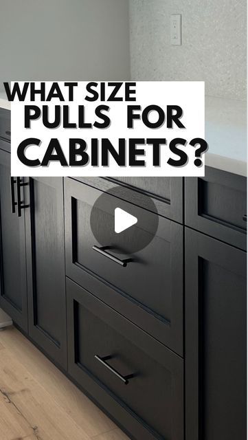 Vince The Kitchen Guy on Instagram: "What size pulls for cabinets? The general rule of thumb is 1/3 of the width of the cabinet. So a 21” wide cabinet could do a 7” wide pull. 

Like everything, there are exceptions and personal preferences. It can be tricky sometimes finding the width of pull that that manufacturer has to fit your varying size cabinets. 

It also comes down to budget and personal preference. Sometimes a 30 pack of 6” pulls on Amazon for $100 sounds a lot better than looking at one 10” pull for $80. 

But this is a general guideline to get you going in the right direction. Let me know below which ones you liked best in the slideshow. #Kitchendesigntips #kitchendesigner #vincethekitchenguy #customcabinets #interiordesign #kitchencabinets #interiordesigner #diytips #kitchenm Kitchen Cabinet Pull Placement, Cabinet Pull Size Guide, Kitchen Cabinet Must Haves, Cabinet Pull Placement, Kitchen Cabinet Handles Ideas, Modern Kitchen Hardware, Pulls For Cabinets, Wide Cabinet, Lake Kitchen