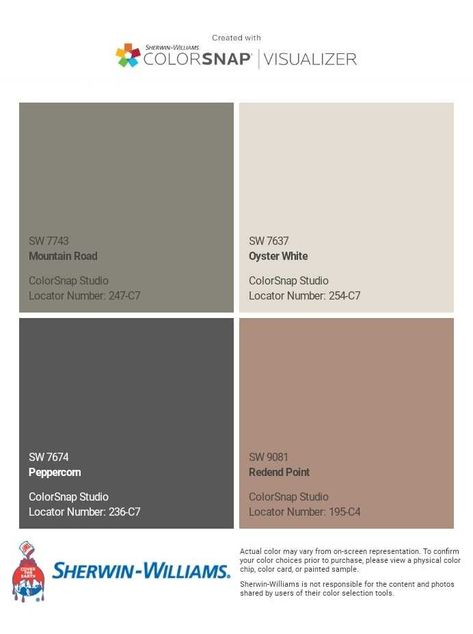 I just created this color palette with the Sherwin-Williams ColorSnap® Visualizer app on my Android phone. What do you think? You can learn more about ColorSnap Visualizer and get it on your phone free by visiting http://getcolorsnap.com. Guest Room Color Palette, Neutral Kitchen Palette, Sherwin Williams Nurturer Palette, Transitional Paint Color Schemes, Canal Street Sherwin Williams, Beige And Grey Color Scheme, Modern Farmhouse Color Palette Sherwin Williams, Living Room Color Scheme Ideas 2023, Home Office Inspiration Paint Color