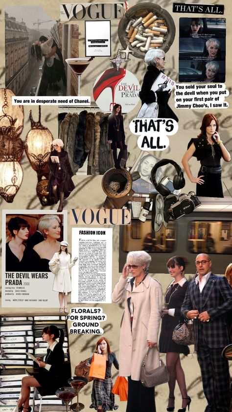 The Devil Wears Prada #movies #movie #thedevilwearsprada #devilwearsprada #devilwearspradaaesthetic #fashion #fashionicon #runway #runwaymodel #runwayfashion #2000s #2000saesthetic #2000smovies Devil Wears Prada Inspired Outfits, Devil Wears Prada Outfits Inspiration, Devil Wears Prada Aesthetic, Chic Flicks, Devil Wears Prada Poster, Devils Wear Prada, Devil Wears Prada Quotes, Devils Wear Prada Quotes, Prada Poster