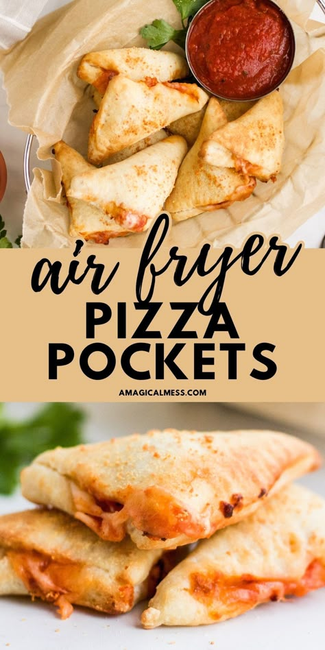 Healthy Pizza Rolls Recipe, Air Fryer Pizza Tortilla Rolls, Air Fry Pizza Bites, Homemade Pizza Rolls In Air Fryer, Air Fryer Pizza Crescent Rolls, Airfryer Pizza Rolls, Air Fryer Pizza Pockets, Air Fryer Pizza Recipe, Mini Dinner Ideas