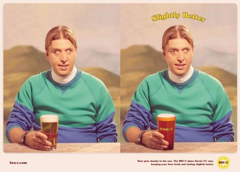 BRU-V Print Campaign | The Official Stellenbosch Academy Blog Mothers Day Ad, Lazy Eye, Beer Ad, Ad Of The World, Creative Advertising Campaign, Funny Ads, Graphics Layout, Publicidad Creativa, Beer Humor