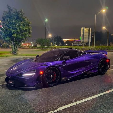 Purple 765LT by night 🔮 A Huge thanks to @mr.720s for these awesome Pictures ! 📷 #mclaren #765lt #mclaren765lt #supercar #dreamcar Daytona Car, Maclaren Cars, Mclaren 765lt, Dream Car Garage, Mclaren Cars, Purple Car, Car Backgrounds, Cool Car Pictures, Awesome Pictures