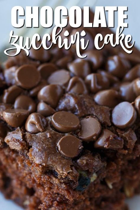 Zucchini Cake Recipe, Chocolate Zucchini Cake Recipe, Cake Cravings, Zucchini Bars, Garden Zucchini, Zucchini Cakes Recipe, Zucchini Recipes Dessert, Easy Cake Recipe, Zucchini Chocolate